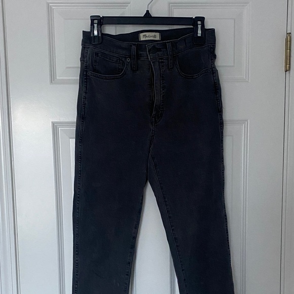 Madewell Charcoal Stovepipe Jeans - Picture 2 of 7